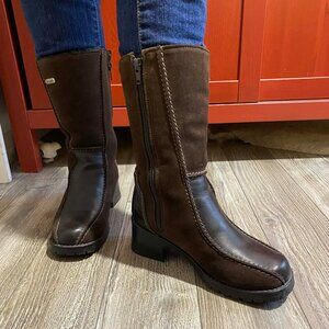 Pajar winter leather boots with shearlings lining